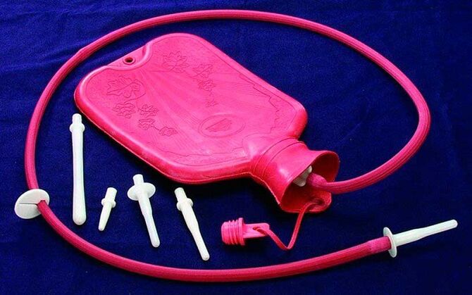 Enema treatment for internal parasites