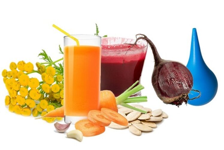 Folk remedies for treating internal parasites