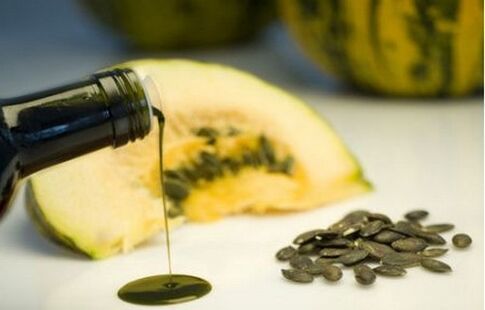 Pumpkin oil prepares body for worm removal with medication
