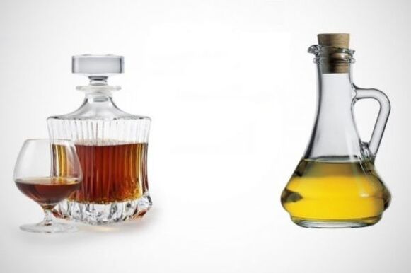 Cognac and castor oil remove parasites from the body